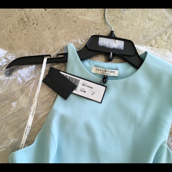 Halston Heritage Halter Neck Open Back Column Gown - Picture 4 of 5